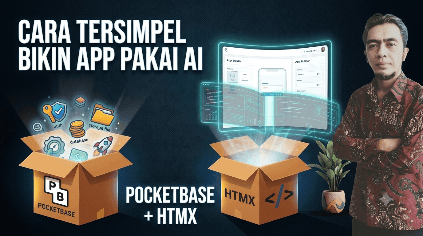 Buat Berbagai Aplikasi dengan Mudah Tanpa koding pakai Pocketbase & HTMX